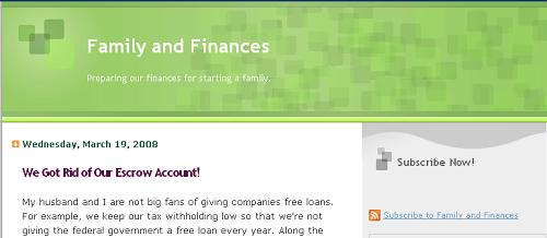 Family and Finances