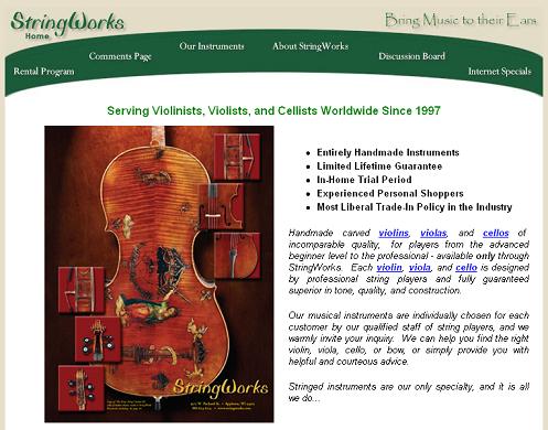 StringWorks Homepage