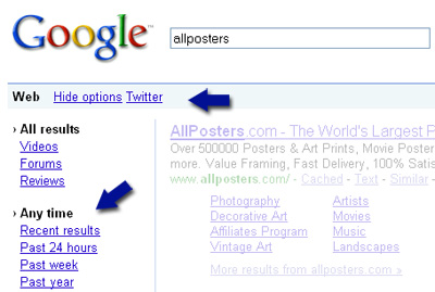 Google freebie search