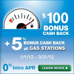 Chase Freedom Visa - $100 Cash Back Banner