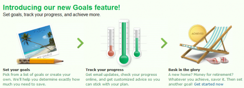 Mint Savings Goals Feature Mint Savings Goals Feature