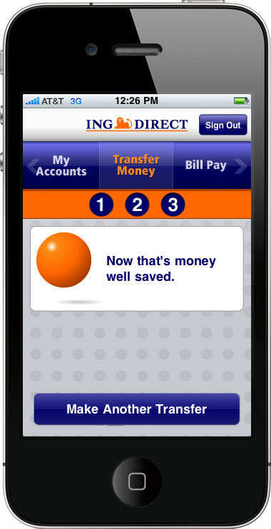 ING DIRECT iPhone App