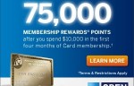 Business Gold from AMEX 75,000 Box