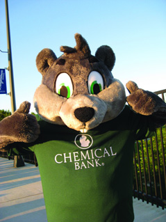 Dollar the Squirrel Mascot of Chemical Bank - Teaching Young Children to Save Money