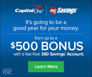 Capital One 360: Up to $500 for New Savings Accounts | PT Money
