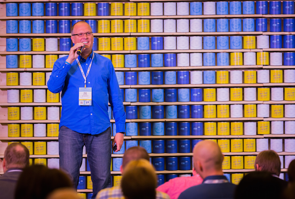 Joe Saul Sehy Emcee at FinCon15