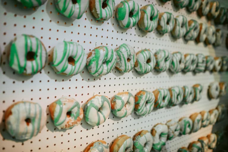 Donuts Wall Green