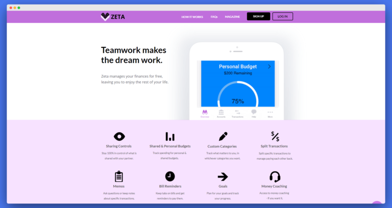 New Personal Finance App for Couples: Our Zeta Review