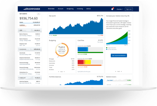 Empower Net Worth Tracker Screenshot